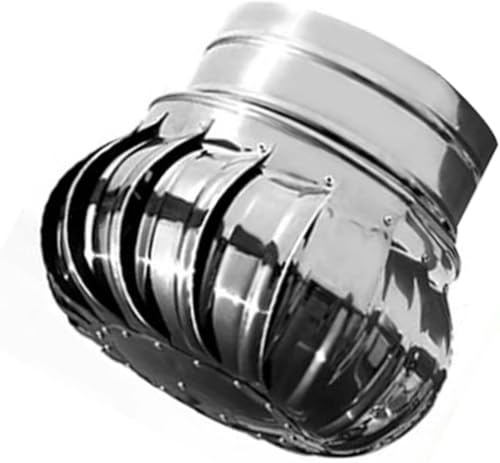 GPECTIFO Stainless Steel Roof Ventilator Rotating Chimney Vent 110/160/200mm Optional(200mm)