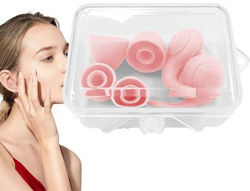 Ohrstöpsel Mit Geräuschunterdrückung – 33 DB Schnarchblocker, Weiche, Bequeme Schlafhilfe, Wiederverwendbarer Gehörschutz, Silikon-Gehörschutz, Geräuschreduzierende Stöpsel | Praktischer Blocker Zum S