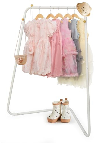 YGJT Perchero de Ropa para Niños, Percheros Infantil para El Rincón, Perchero para Niño de Metal, Perchas Adecuadas para Dormitorio Infantil, Percheros de Niña para Faldas, Zapatos y Abrigos