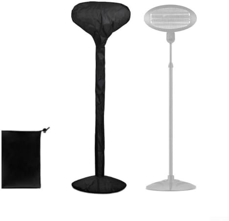 Cubierta para calentador de exterior, impermeable, a prueba de polvo, anti-UV, cubierta protectora para calentador de patio eléctrico con cremallera, se adapta a la mayoría de calentadores de patio de