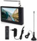 ciciglow TV digitale 5 ricaricabile, 1080p HD, 1500 mAh, supporta MKV/MOV/AVI/WMV/MP4/FLV/MPEG1-4/MP3, TV analogico digitale