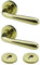 Bricolevante Maniglie Porta Interna Disponibile in più Varianti vendute in set - Maniglia Tonda per Porte (Tonda, Ottone Lucido)
