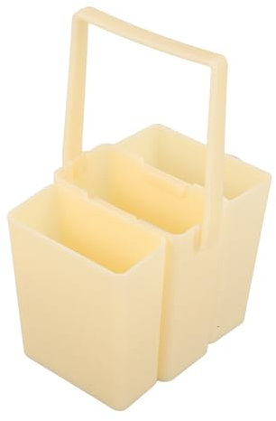 Ciieeo 1 Set Portable Art Supplies Brush Wash Bucket Detachable Plastic Triple Combination Square Pen Washing Bucket for Painting and Drawing