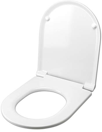 Abattant WC Idrotop Forty3 suspendu thermodurcissant blanc charnière inox normale ou ralentie soft close