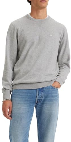 Levi's Sweat-Shirt léger Housemark pour Homme, Mid Tone Grey Heather, XL