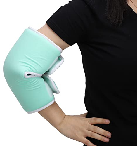 NSXAYIWE Ellenbogenbandage, Weiche Und Bequeme Ellenbogenschienen, Ellenbogenpolster Zur Vorbeugung von Dekubitus, Armbandage Bei Sehnenentzündungen(Grün)