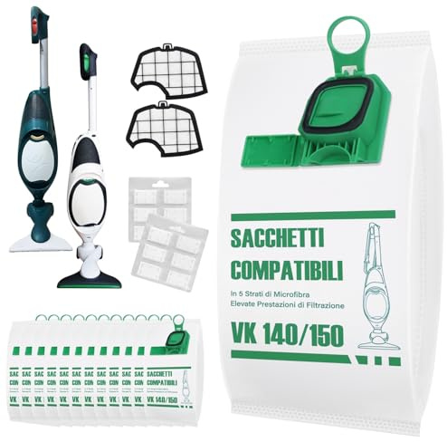 Bags for Kobold vk140 vk150 Vacuum Cleaner Bags + 2 Filters Vacuum Accessories for Kobold Vacuum Cleaners