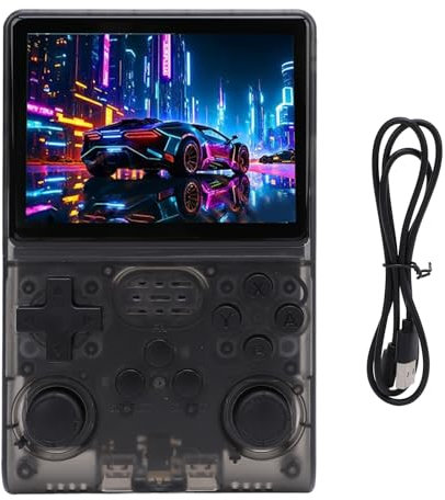 Bewinner R40S Handheld-Spielekonsole, 30.000 Vorinstallierte Spiele, 3,5-Zoll-IPS-Bildschirm mit 640 X 480 Pixeln, Retro-Videospielkonsole mit Integriertem 45-Emulator, 256 GB