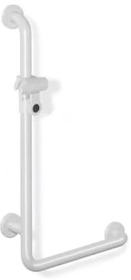 DSTOCK60 HEWI 80133216 99 - Barra de sujeción en ángulo con soporte de ducha 1100 mm x 600 mm