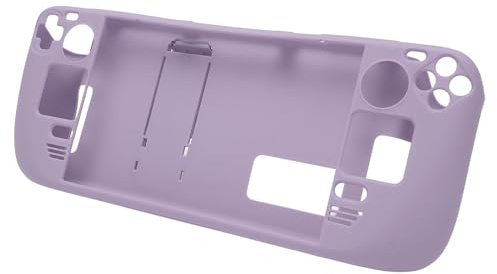 Schutzhülle für Steam Deck, Farbenfrohe Gaming Schutzhülle mit Vollständiger Abdeckung und Ständer für Steam Deck Game Handhelds, PC Material, Gaming Handheld Case Zubehör (Purple)