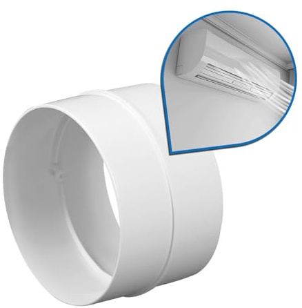 kör4u Lüftungsrohrverbinder Ø 150 mm weiß - Robuster PVC-Verbinder für Lüftungssysteme