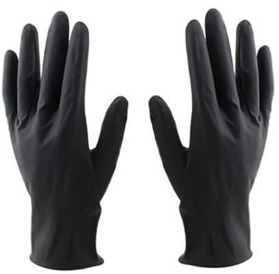 Healeved 10pcs Hair Salon Gloves Reusable Latex Gloves for Laboratory Use Hair Dye Protection Medium for Salon Work