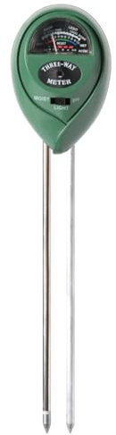 Misuratore di umidità del suolo | Igrometro rivelatore di illuminamento del tester di pH rapido e accurato - Forniture da giardinaggio Misuratore di 3 in 1 per serre di parchi in vaso