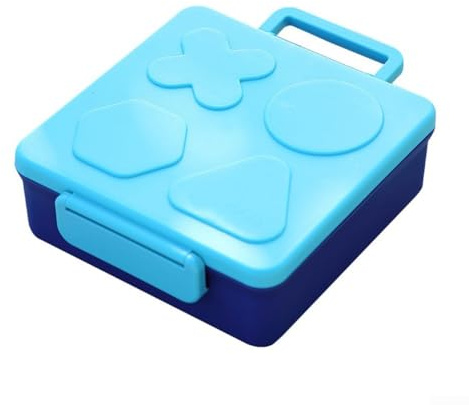 Lonchera aislada controlada por temperatura, con múltiples compartimentos para separar alimentos y mantener la frescura (azul 1800 ml)