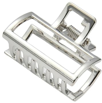 Blausky 2 Stück Haarklammer Metall für Dünnes Dickes Haar,Haarspangen Damen rutschfest Claw Clips Klein Haarclip Spangen Haarklemmen Haarstyling-Zubehör für Alltag Party,Silber A