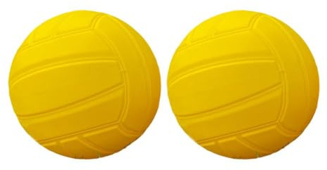 Tidevib Roundnet - Palline da pallavolo di ricambio per pallavolo 9 cm e 12,5 cm, per giochi in PVC morbido, palla, spiaggia, prato, dodgeball, parco giochi, piscina, 2 pezzi