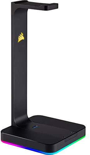 Corsair ST100 RGB Premium Headset Stand with 7.1 Surround Sound - 3.5mm and 2xUSB 3.0