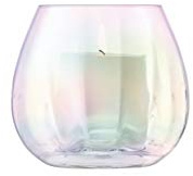 LSA Pearl PE30 - Jarrón o soporte para velas, 13 cm de alto, nacarado