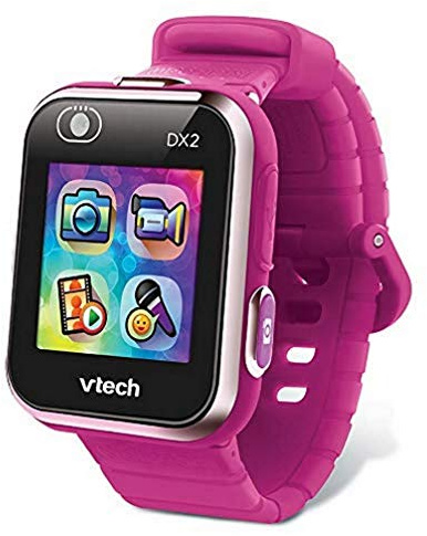 VTech - KidiZoom SmartWatch DX2 Rose Framboise, Montre Digitale Enfant, Photo, Selfie, Vidéo, Écran Tactile Vertical, Jouet High-Tech, Cadeau Enfant et Ado de 5 Ans à 13 Ans - Contenu en Français