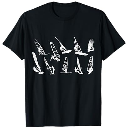 Windsurfen mit Windsurfer Surfbrett Windsurfing T-Shirt
