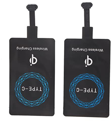 Récepteur de sans Fil USB C 2 Pièces, Puce de Récepteur de Chargeur sans Fil Qi de Type C à Rapide pour Téléphones USB C, Module de sans Fil avec