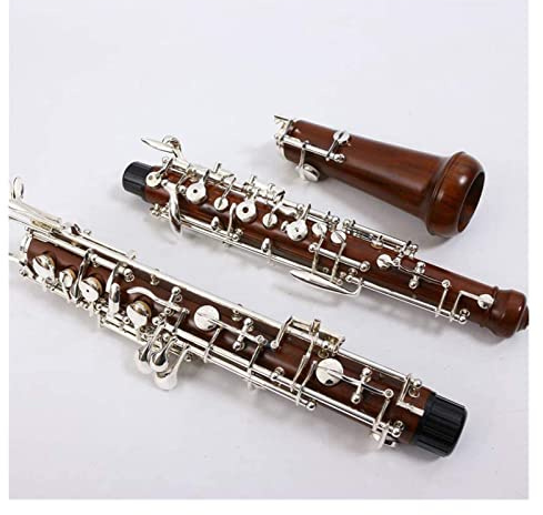 Ebonit/Palisander Oboe C-Taste Links F-Resonanz Halbautomatische Oboe-Fall Oboe-Teilen Oboe Instrument (Color : Ebonywood-oboe)