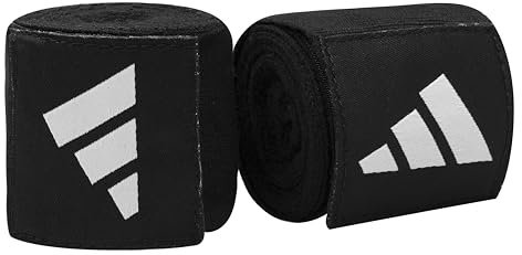 adidas Crêpe boxbandage, hand-, handleds- och ankelskydd, elastiska handledsremmar, knytnäve, hand, muay Thai, MMA, kampsport, boxning, speedbag-träning