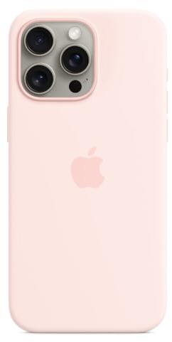 Apple Coque en Silicone avec MagSafe pour iPhone 15 Pro Max - Rose pâle ​​​​​​​