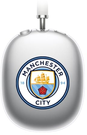 Head Case Designs Officially Licensed Manchester City Man City FC Plain Badge Logo Soft Gel Case Compatible With Apple AirPods Max