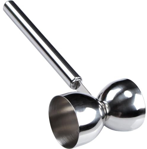 Dinntty Stainless Steel Cocktail Jigger Double-ended Measuring Cup Long Handle Bartending Jigger Drink Jigger for Home Bar