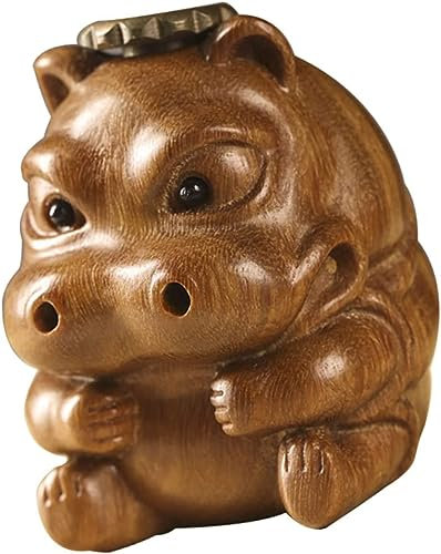 GETSTREE Backflow Car Trim Table Topper Decorazioni Vintage Incensiere Artistico in Legno Scultura Cinese Buona Fortuna Porta Bastoncini di incenso Cense di riflusso in Legno