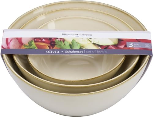 Ritzenhoff & Breker Geschirr-Serie Olivia Variante: Schalen Set 3tlg BD Olivia
