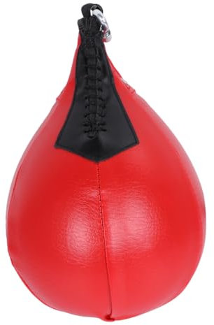 CORHAD 1stück Professioneller Boxball Für Training Hängender Geschwindigkeitsball Aus Pu Elastisch Für Reflex Und Koordinationstraining Geeignet Für Zuhause Und Fitnessstudios Rot