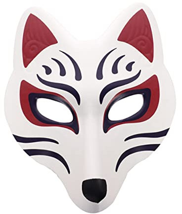 Gogogmee Halloween Fuchs Maske Tiermaske Für Kostümparty Cosplay Requisite Elegantes Accessoire Für Feierlichkeiten Und Fotos Angenehm Zu Tragen Passt Sich Der Gesichtsform