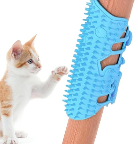 Katzenbürste, Ecke, Katzenbürste, Massagekamm für Katzen, Katzenbürste, Silikon, verstellbarer Winkelkitzelkamm für die Fellpflege