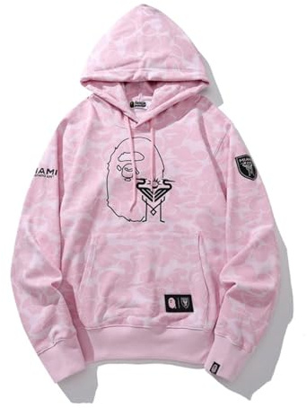 FDTURES 24SS Studente Ragazzo E Ragazza Top BAP Unisex Camouflage Stampa Coppia Puro Cotone Felpa con Cappuccio-color2||M