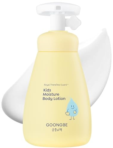GOONGBE Kids Moisture Body Lotion - Idratante coreano quotidiano per il corpo dei bambini - Lozione tipo crema idratante di lunga durata 24hr con Cica e squalane - Fragranza senza allergeni, 250ml