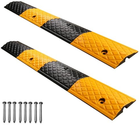 YLLSMGS Pasacables Suelo Paquete de 2 Cubierta de Canaleta Cables Suelo de 1 Canal Resistente 22046 Libras para Áreas(100 * 15 * 2.5cm/39 * 5.9 * 1in)
