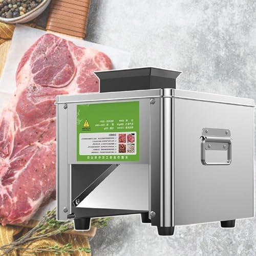 Cortadora De Alimentos De Acero Inoxidable Para Restaurante, Cortadora De Carne EléCtrica De 3,5 Mm Para Cocina, Restaurante, Supermercado,110V