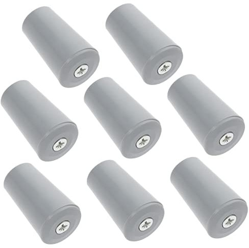DECHOUS 8pcs Roller Shutter Stopper Buffer Plastic Replacement Window Fasteners Shutter Repair Parts Nut Core Protection Grey