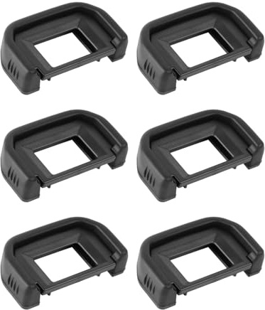 6 Stück Kamera Objektivschutz Gummi Okular für Canon EF Augenmuschel Ersatz Sucherschutz für EOS 300D 350D 400D 450D 500D 550D 600D 1000D 1100D 700D 100D Rebel XT XSi T2i T3 T3i T5i SL1