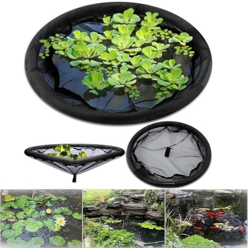 Pianta galleggiante rotonda per stagno, fioriera galleggiante per laghetti da 45/61/81/91/91,4 cm, protezione per piante galleggiante, anello rotondo per piante galleggianti in stagni e giardino con