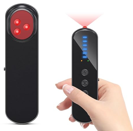 AOBOCAM Spy Hidden Camera Detector, GPS Tracker & Bug Detector, AI-Powered Anti-Spy Device, Portable RF Signal Scanner for Hotels, Travel, Home & Office& Car Security