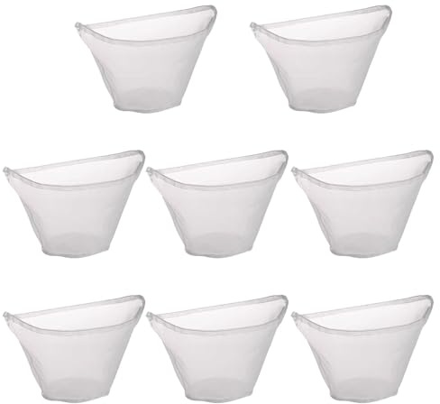 Sac Filtrant Au Lait De Noix De 8 Pièces, Tissu Filtrant Réutilisable, Sac Filtrant En Nylon En Forme De Bol, Sac Filtrant À Cordon.