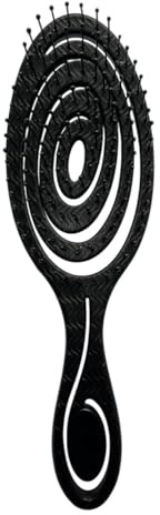 Haarbürste ohne Ziepen - Bürste für Damen und Herren - Detangler Bürste auch für Locken & Lange Haare - Entwirrbürste Haarbürsten - Schwarz (Black)