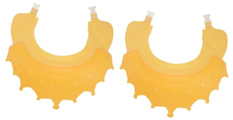 BESPORTBLE 2 Stück Haarwaschkappe aus flexiblem Material Wasserdichte Duschmütze für Kleinkinder mit Augenschutz und Ohrenschutz Praktische Badekrone für Haare Waschen Schneiden und Duschen