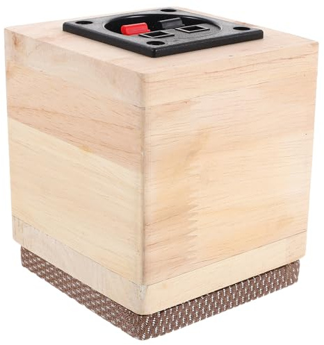 FELTECHELECTR Caisson en Bois Massif 15 Pouces pour Haut-Parleurs Automobiles Caisson Vide Grille Anti-Poussière Incluse Enceinte Acoustique pour Système Audio Véhicule Compatible