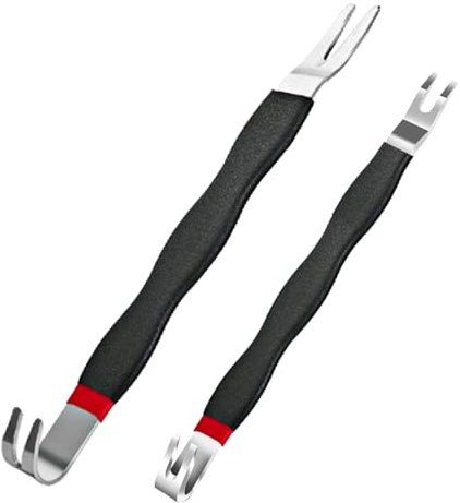 2pcs Electrical Disconnect Pliers Set, Automotive Connector Removal Tool for Electrical Plugs and Terminals, Dual-Head Separator Tool Compatible with Car Wiring, Fuel Injectors and Glow Plug Removal T