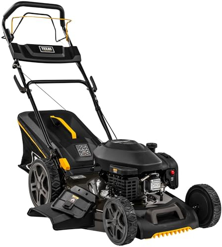 TEXAS Rasenmäher Benzin mit Antrieb Radanrieb 46cm TPL 460TR/W | 4-in-1 | 149 cm³ | 2,8kw | 7-Fach Schnitthöhenverstellung 25-75cm | mit Mulchfunktion| großer Fangkorb 65 Liter