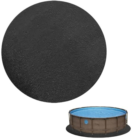 KQWVZ Tappetino Antiscivolo per Piscina, 370 cm Tappeto da Mettere sotto La Piscina, Pieghevole Tappetino per Piscina per Esterni, Tappetino per Piscina Fuori Terra per Idromassaggio